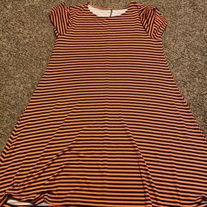 Striped dress—fun easy to wear